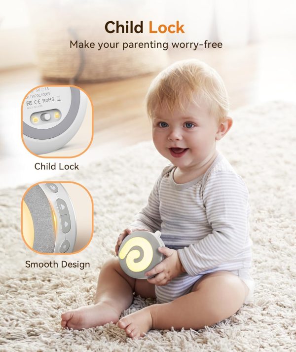 Dreamegg D11 Portable Baby Sound Machine – White Noise, Night Light, Rechargeable - Image 5