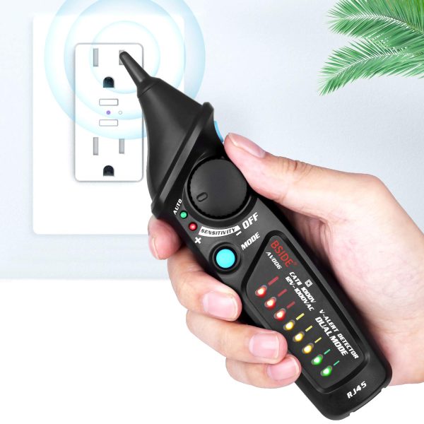 BSIDE Non-Contact Voltage Tester – 12-1000V AC Detector Pen with Adjustable Sensitivity, LED Indicator & Flashlight (AVD06) - Image 4