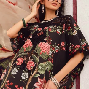 Maria B. 3 Piece Unstitched Embroidered Cambric Suit (9B)