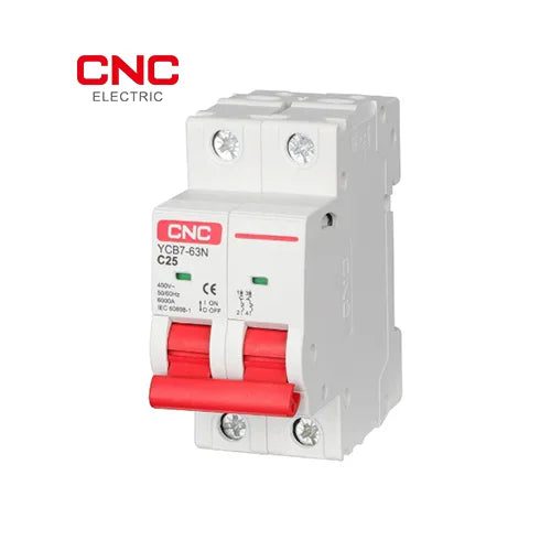 CNC Electric 2 Pole MCB 10A–63A (YCB7H) – Double Pole AC Circuit Breaker - Image 2