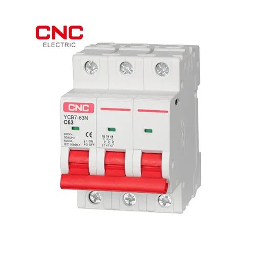 CNC Electric 3 Pole MCB 16A–63A (YCB7-63N) – Three Phase AC Circuit Breaker - Image 2